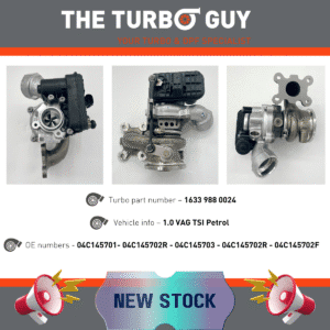 turbo charger new stock alert 